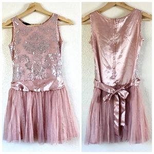 BISCOTTI  Pink Sequin Sleeveless Dress SZ 8